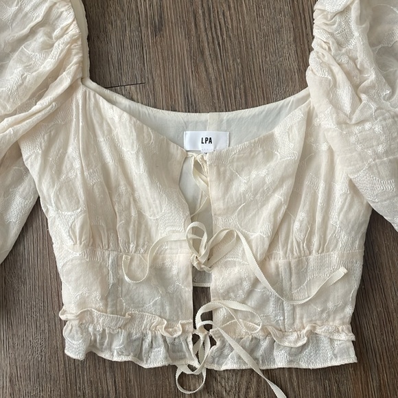 Tie front LPA blouse - Picture 3 of 3